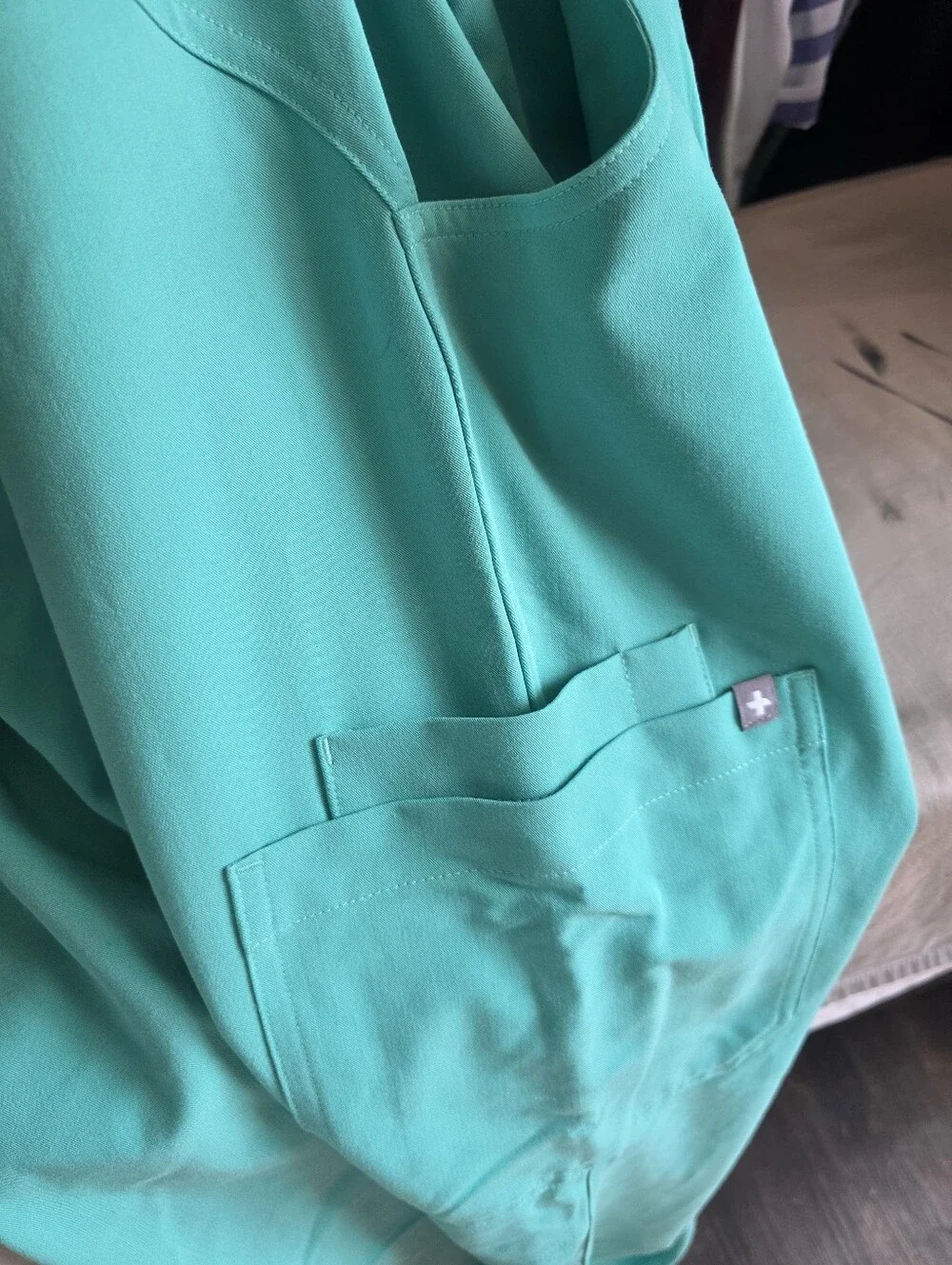 Figs Teal Green Scrub Pants and Top Set